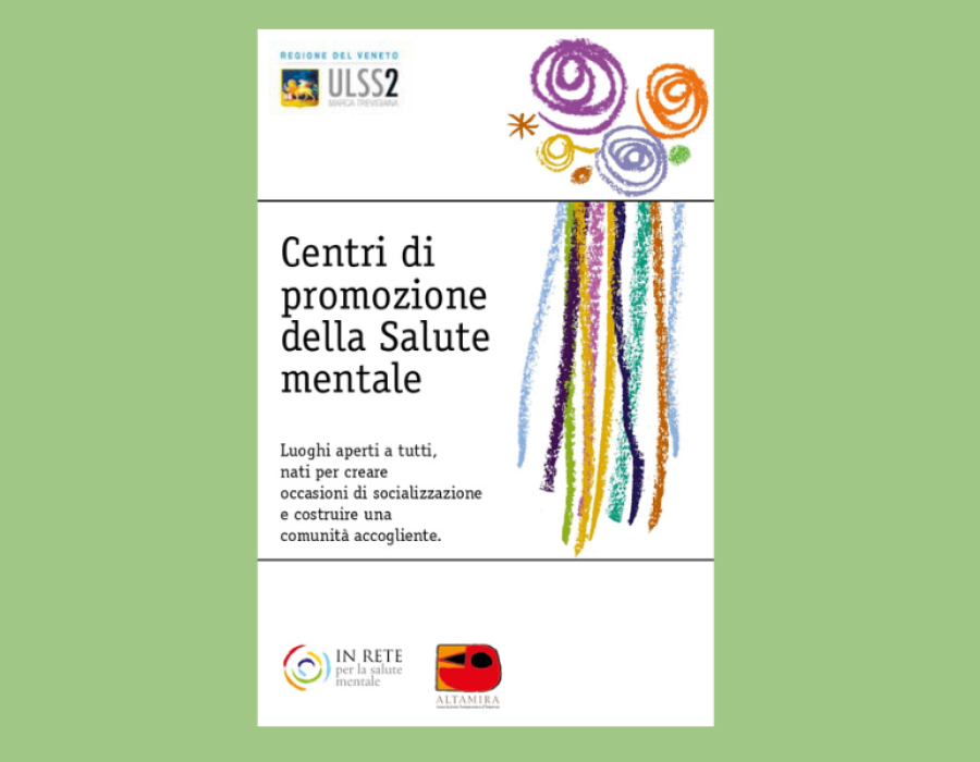 Il nuovo pieghevole per i centri di promozione della salute mentale